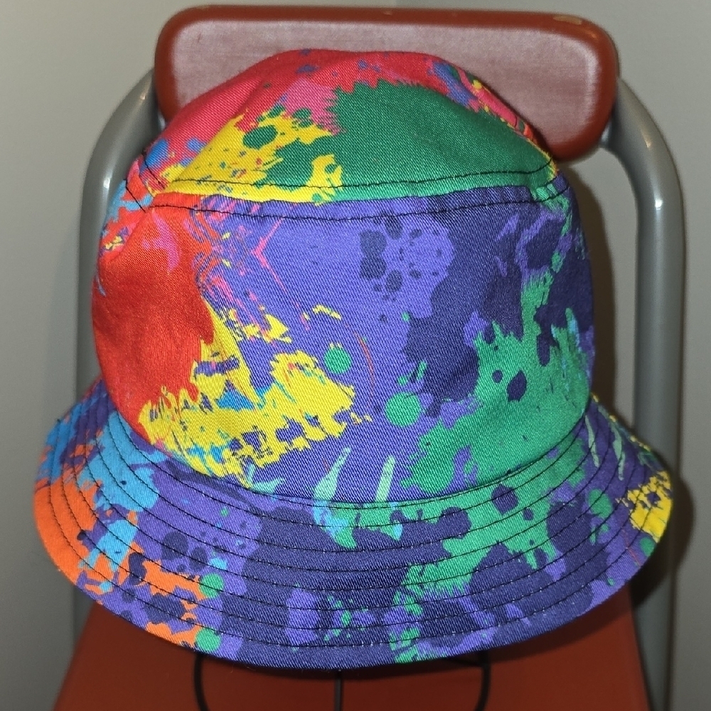 Colorful Splash Bucket Hat NWOT - Picture 5 of 7